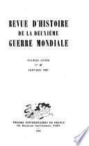 Revue d'histoire de la deuxième guerre mondiale
