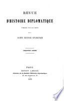 Revue d'histoire diplomatique