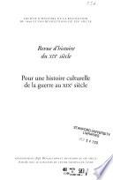 Revue d'histoire du XIXe siècle