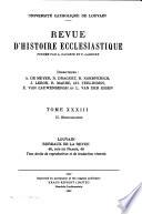 Revue d'histoire ecclésiastique