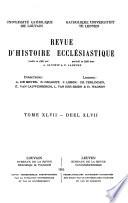 Revue d'histoire ecclésiastique