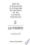 Revue d'histoire littéraire du Québec et du Canada français