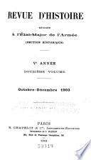 Revue d'histoire rédigée à l'État-major de l'armée