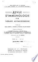 Revue d'immunologie et de thérapie antimicrobienne