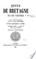 Revue de Bretagne, de Vendée & d'Anjou