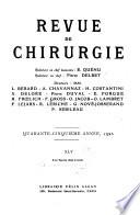 Revue de chirurgie
