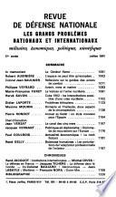 Revue de défense nationale