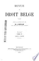 Revue de droit belge