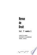 Revue de droit