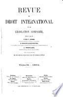 Revue de droit international et de législation comparée
