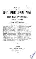 Revue de droit international privé et de droit pénal international