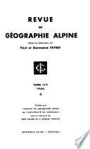 Revue de géographie alpine