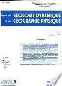 Revue de géologie dynamique et de géographie physique