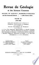 Revue de géologie et des sciences connexes