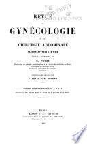 Revue de gynécologie et de chirurgie abdominale ...