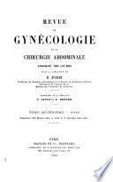 Revue de gynécologie et de chirurgie abdominale
