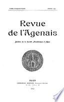 Revue de l'Agenais et des anciennes provinces du Sud-ouest, historique, littéraire, scientifique & artistique