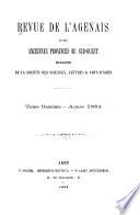 Revue de l'Agenais et des anciennes provinces du Sud-Ouest