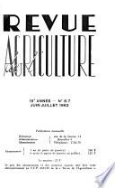 Revue de l'agriculture