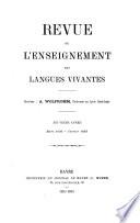 Revue de l'enseignement des langues vivantes