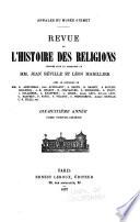 Revue de l'histoire des religions
