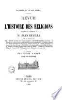 Revue de l'histoire des religions