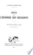 Revue de l'histoire des religions