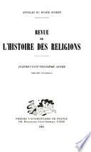 Revue de l'histoire des religions