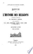 Revue de l'histoire des religions