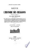 Revue de l'histoire des religions