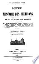 Revue de l'histoire des religions