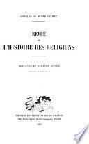 Revue de l'histoire des religions