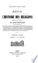 Revue de l'histoire des religions