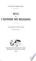 Revue de l'histoire des religions
