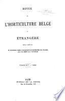Revue de l'horticulture belge et étrangère