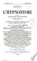 Revue de l'hypnotisme et de la psychologie physiologique