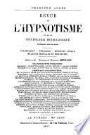 Revue de l'hypnotisme expérimental & thérapeutique
