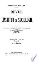 Revue de l'Institut de Sociologie