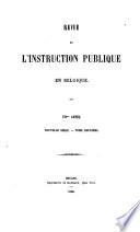 Revue de l'instruction publique en Belgique