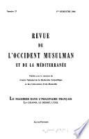 Revue de L'Occident Musulman Et de la Méditerranée