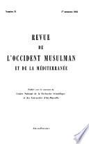 Revue de L'Occident Musulman Et de la Méditerranée