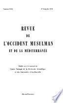 Revue de L'Occident Musulman Et de la Méditerranée