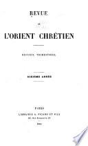 Revue de l'Orient chrétien ...