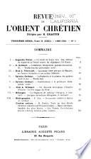 Revue de l'Orient chrétien