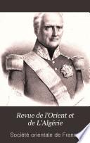 Revue de l'Orient et de L'Algérie