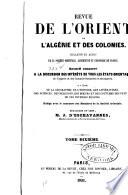 Revue de l'Orient et de L'Algérie