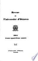 Revue de L'Université D'Ottawa