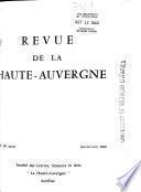 Revue de la Haute-Auvergne