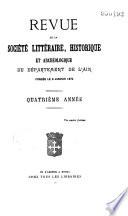 Revue de la Société littéraire, historique et archéologique du département de l'Ain