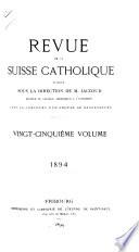 Revue de la Suisse catholique